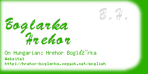 boglarka hrehor business card